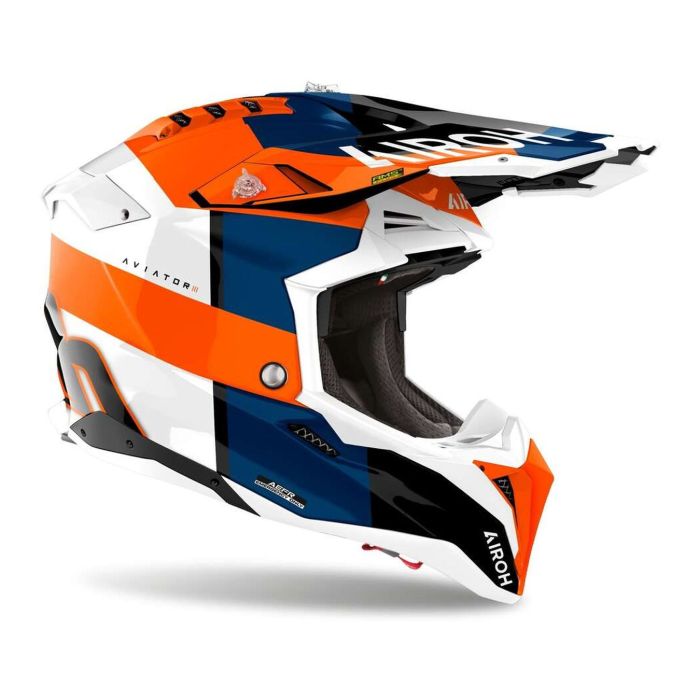 Casco Airoh Aviator 3 Monarch Orange Gloss