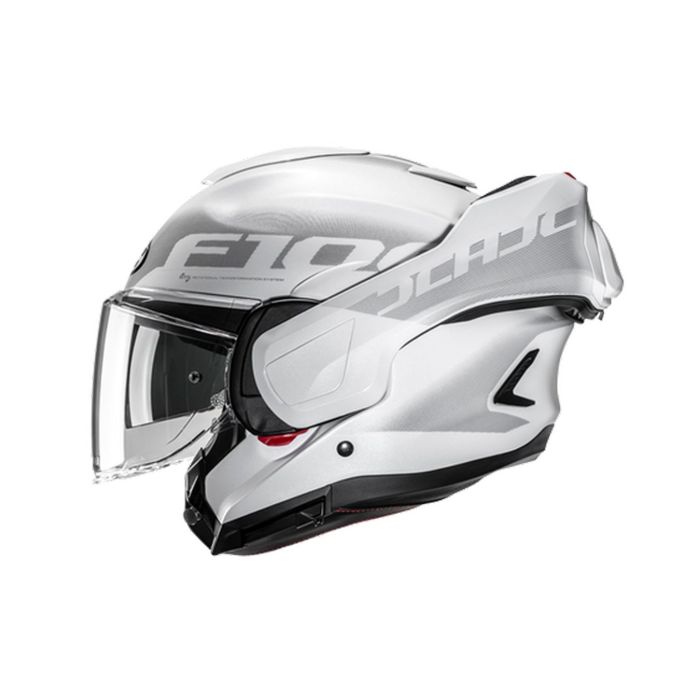 Casco Modulare Hjc F100 Hetal Mc10 Bianco Grigio