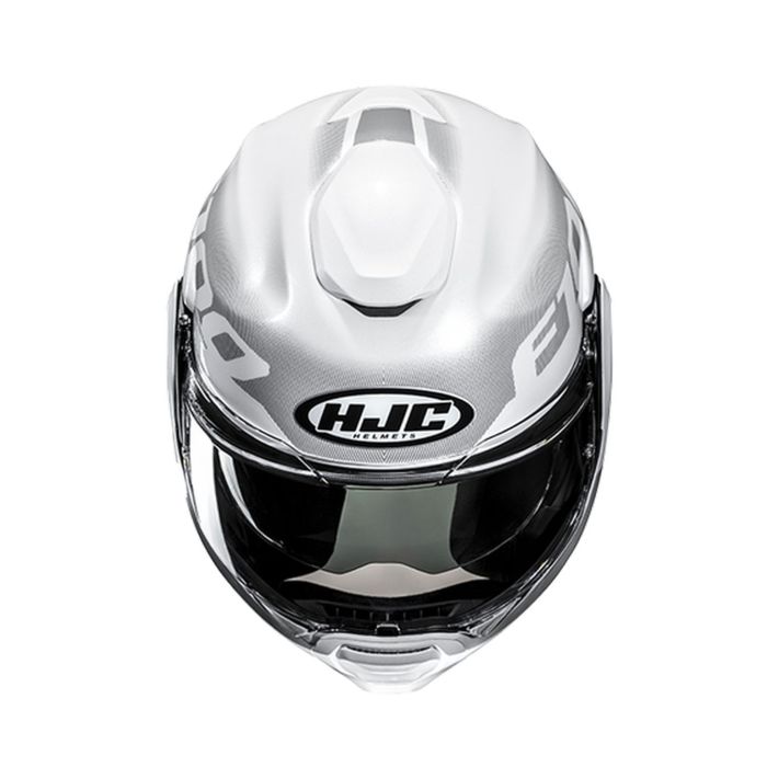 Casco Modulare Hjc F100 Hetal Mc10 Bianco Grigio