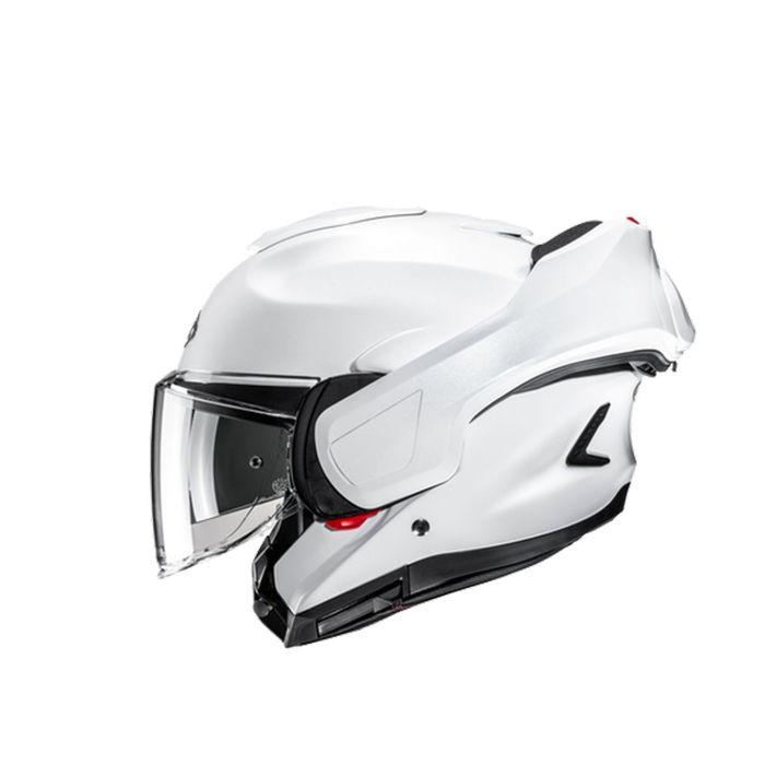Casco Modulare Hjc F100 Solid Pearl White