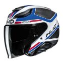 Casco Jet Hjc F31 Ceron Mc21sf Bianco Blu Ro