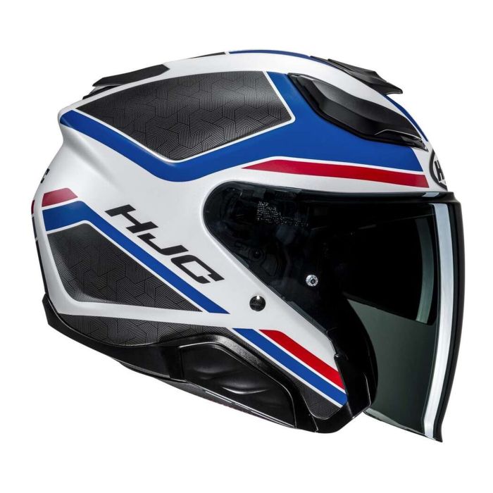 Casco Jet Hjc F31 Ceron Mc21sf Bianco Blu Ro