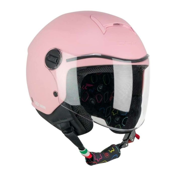 Casco Bambino Cgm 261a Mini Mono Rosa Opaco