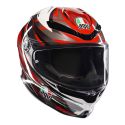 Casco Agv K6 S E2206 Reeval White/red/grey