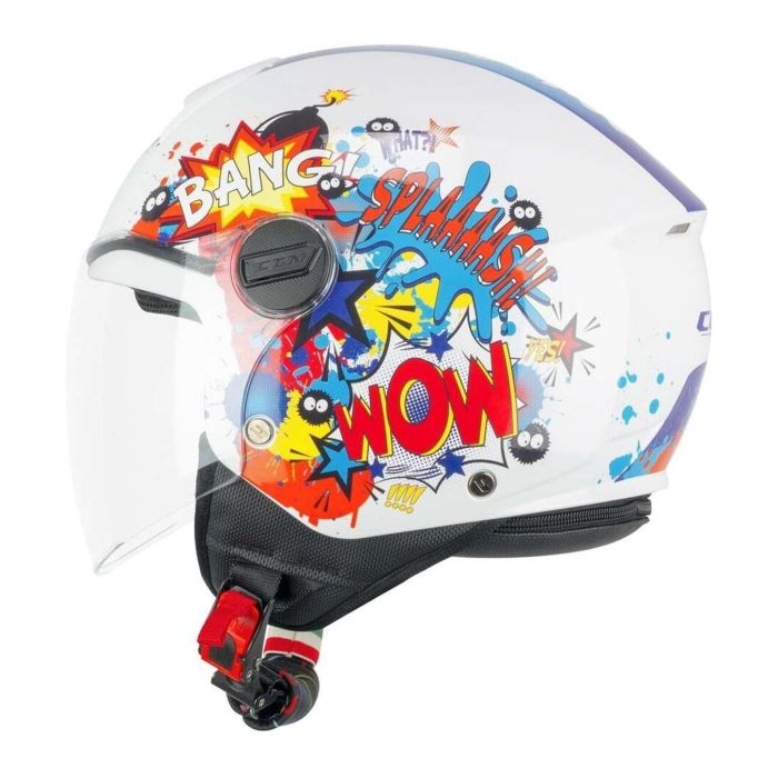 Casco Bambino Cgm 261g Mini Comics Blu Bianco