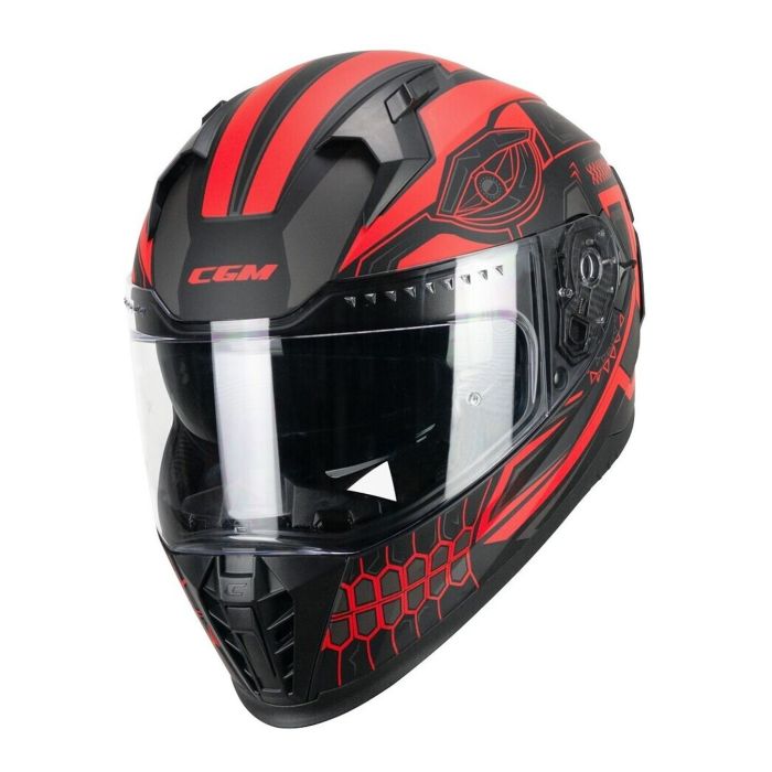 Casco Integrale Cgm 311m Blast Maya Nero Rosso Opaco