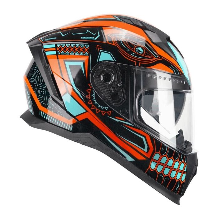 Casco Integrale Cgm 311m Blast Maya Nero Arancione Azzur