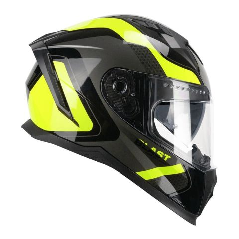 Casco Integrale Cgm 311r Blast Race Nero Giallo Fluo