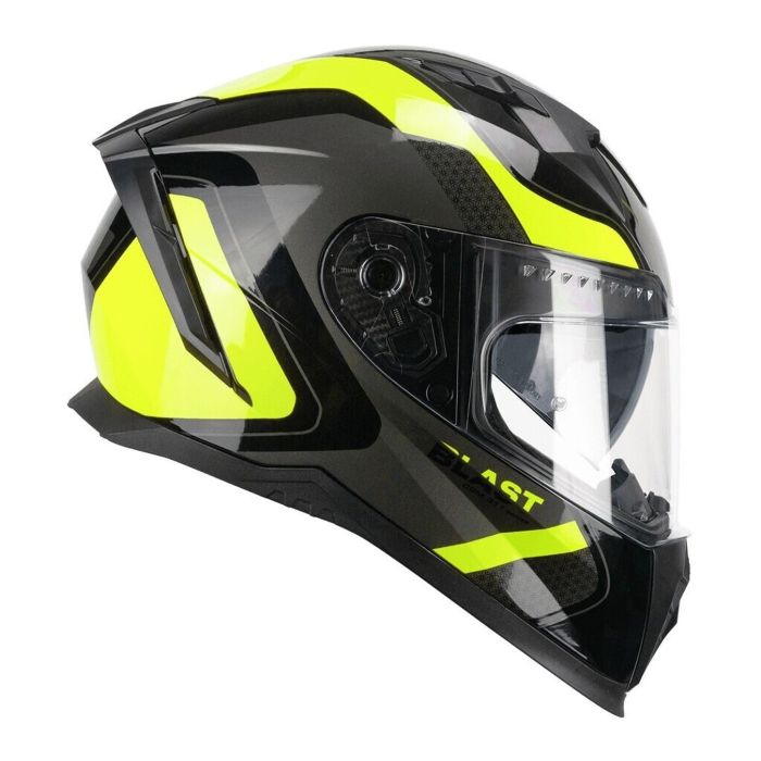 Casco Integrale Cgm 311r Blast Race Nero Giallo Fluo