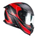 Casco Integrale Cgm 363g Shot Race Antracite Rosso Opac