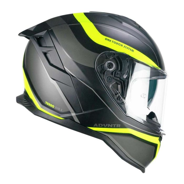 Casco Integrale Cgm 363x Shot Run Nero Giallo Fluo Opa