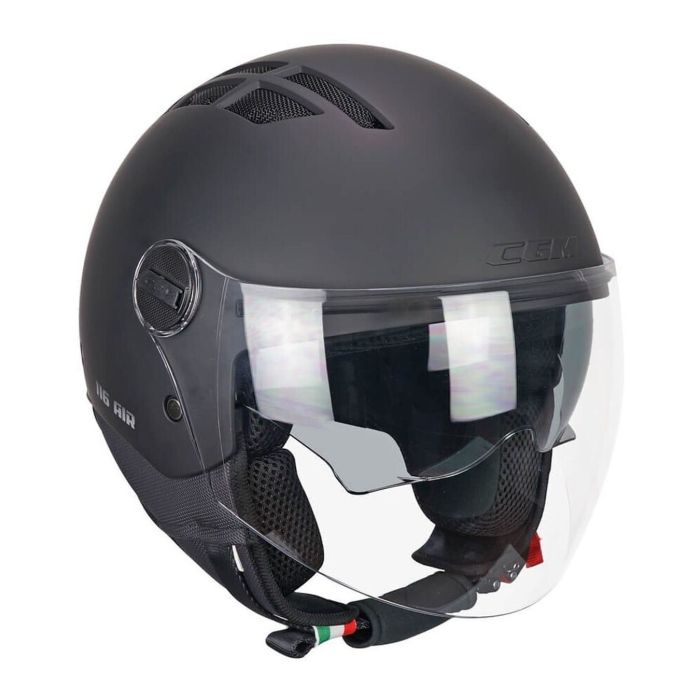 Casco Estivo Cgm 116a Air Mono Nero Opaco