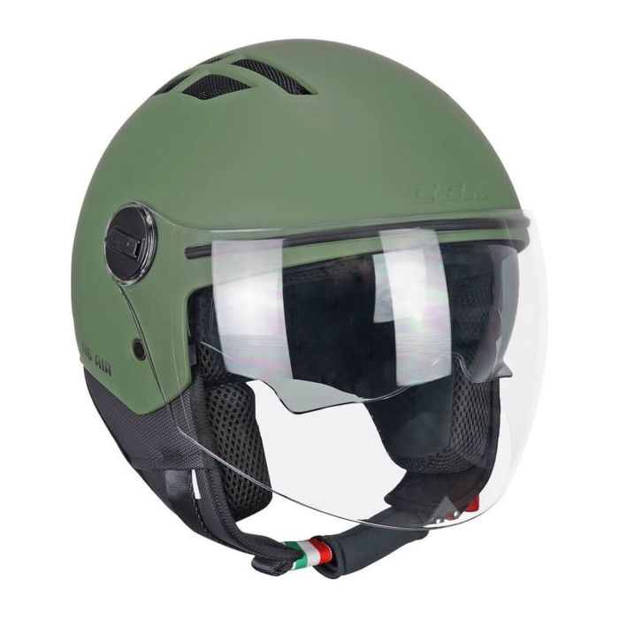 Casco Estivo Cgm 116a Air Mono Verde Opaco