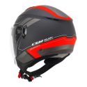 Casco Cgm 126g Iper City Nero Rosso Opaco