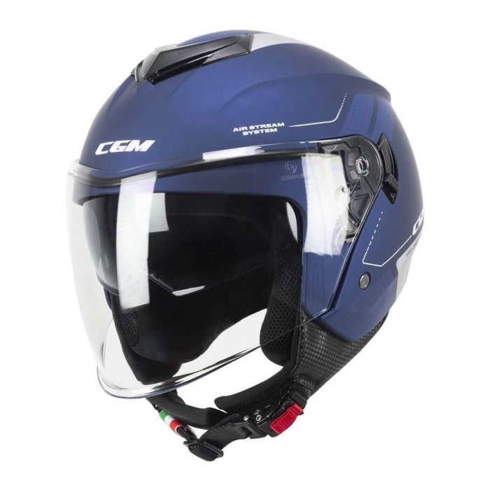 Casco Cgm 126g Iper City Blu Argento Satinato
