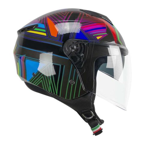 Casco Cgm 126s Iper Disco Grafite Verde Fucsia