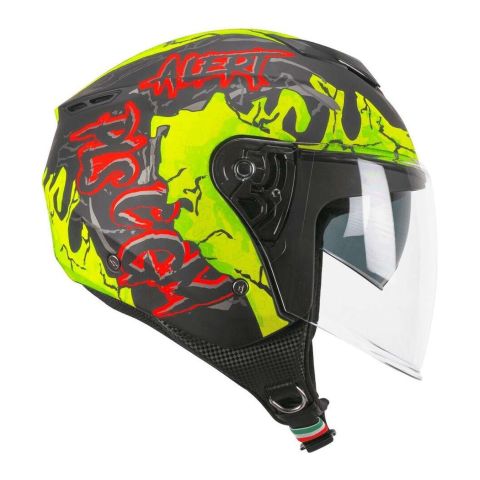 Casco Cgm 126x Iper Alert Nero Giallo Fluo Opa