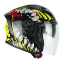 Casco Cgm 127x Deep Freaker Nero Giallo Fluo