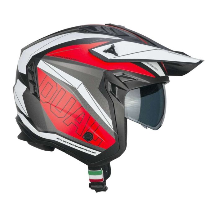 Casco Cgm 155g Rush Dual Nero Rosso Opaco