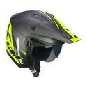 Casco Cgm 155x Rush Sprint Grafite Giallo Fluo