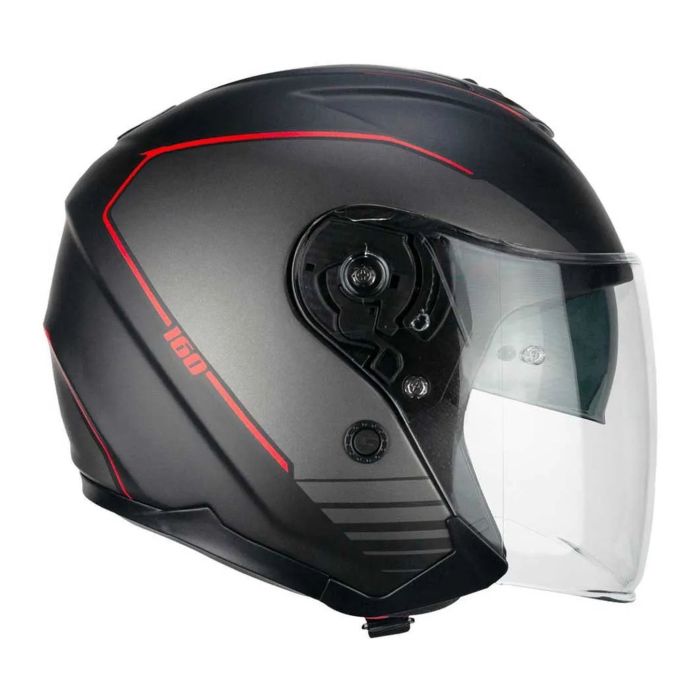 Casco Cgm 160g Jad Ride Nero Rosso Opaco