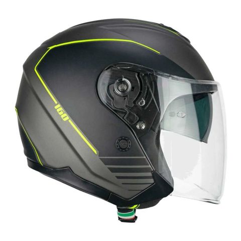Casco Cgm 160g Jad Ride Grafite Giallo Fluo