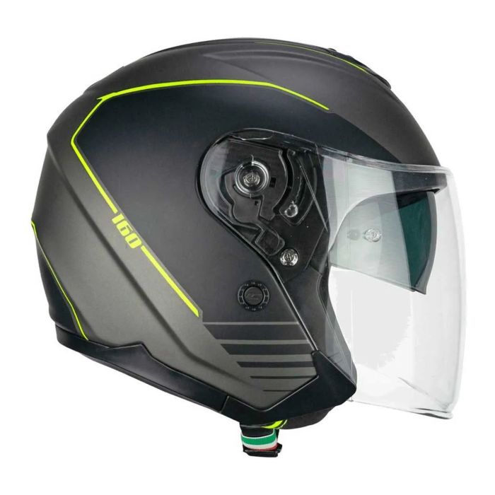 Casco Cgm 160g Jad Ride Grafite Giallo Fluo