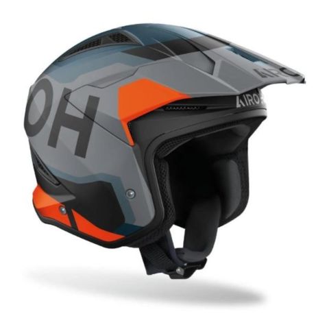 Casco Airoh Trr Ii Jupiter Orange Matt