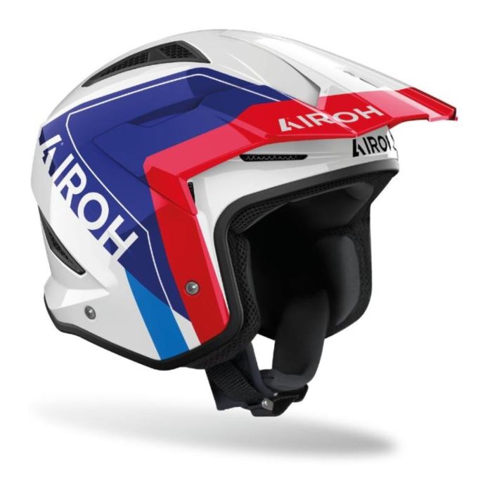 Casco Airoh Trr Ii Hunt Blue/red Gloss