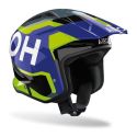 Casco Airoh Trr Ii Jupiter Blue/yellow Gloss