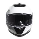 Casco Jfm Flip-up Apribile Doppia Visiera Bianco Lucido