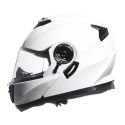 Casco Jfm Flip-up Apribile Doppia Visiera Bianco Lucido