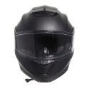 Casco Jfm Flip-up Apribile Doppia Visiera Nero Opaco
