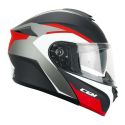 Casco Modulare Cgm 568g Ber Dresda Nero Rosso Opaco