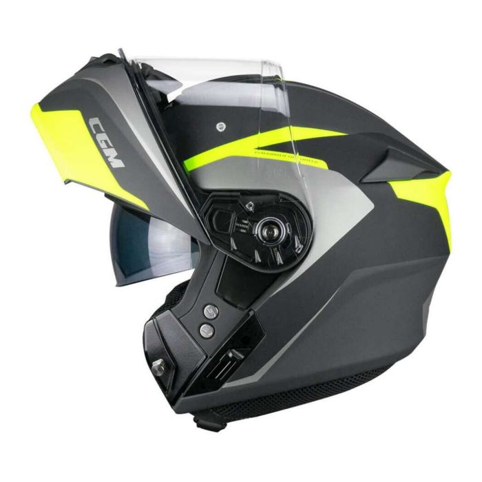 Casco Modulare Cgm 568g Ber Dresda Grafite Giallo Fluo