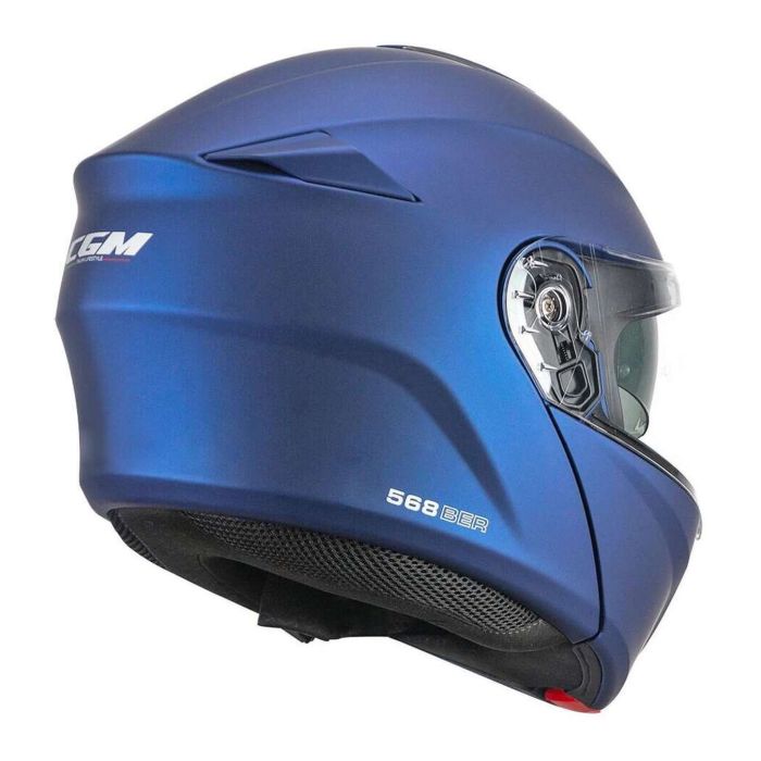 Casco Modulare Cgm 568a Ber Mono Blu Satinato