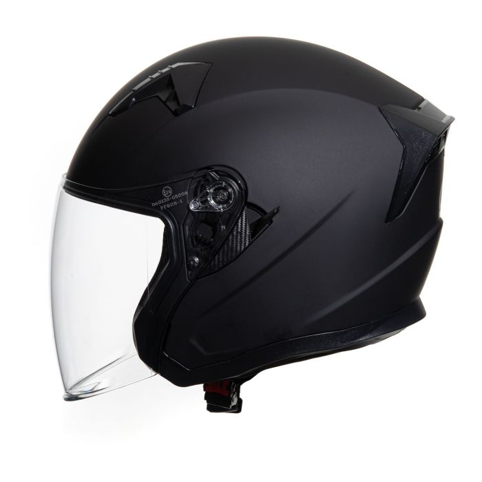 Casco Jet Con Doppia Visiera Mod. 530 Ece 06 Nero Opaco
