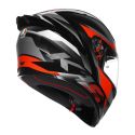 Casco Integrale Agv K1 S Fastlap E2206 Black/grey/red