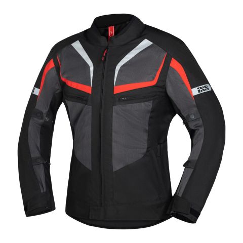 Giacca Estiva Areata Ixs Tour Gerona-air 1.0 Grigio-rosso-nero