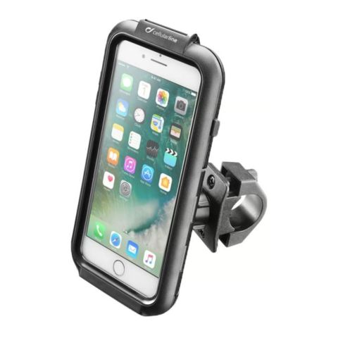 Supporto Moto Cellularline Per Iphone 6/ 7 / 8 Plus Fissaggio A Tubolare