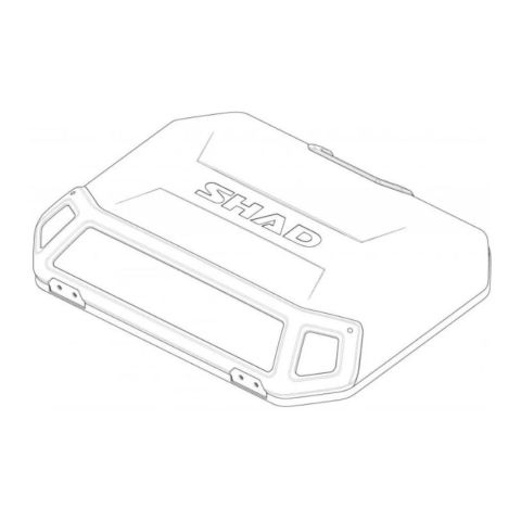 Shad Black Aluminium Cover Terra Side Case Cod. 203163rb
