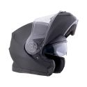 Casco Jfm Flip-up Apribile Doppia Visiera Nero Opaco