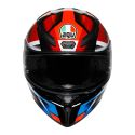 Casco Integrale Agv K1 S Fastlap E2206 Black/red/blue