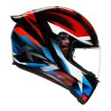 Casco Integrale Agv K1 S Fastlap E2206 Black/red/blue
