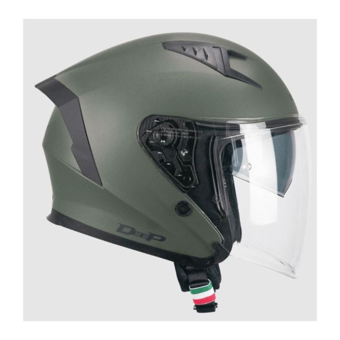 Casco Cgm 127a Deep Mono Verde Opaco