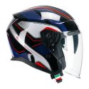 Casco Cgm 136g Rna Sport Nero Rosso Blu