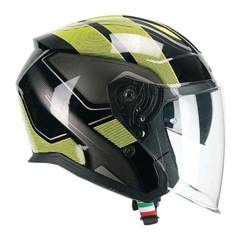 Casco Cgm 136g Rna Sport Nero Giallo Fluo