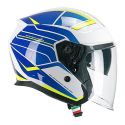 Casco Cgm 136s Rna Race Blu Giallo Fluo