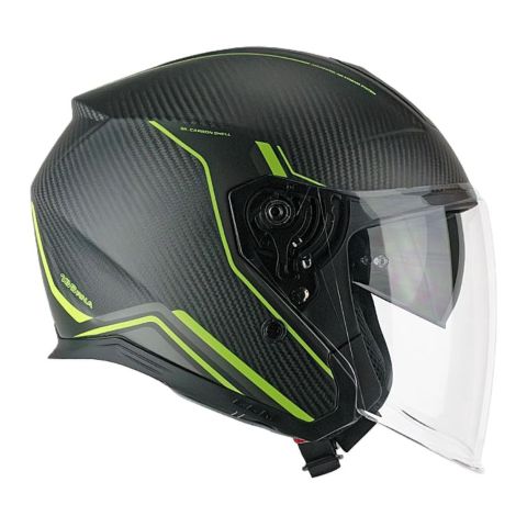 Casco Cgm 136x Rna Pro Street Carbon Giallo Fluo O