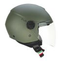Casco Cgm 167a Flo Mono Visiera Lunga Verde Opaco